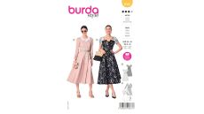 Strih Burda 6042 - Šaty v retro štýle