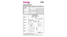 Strih Burda 6042 - Šaty v retro štýle