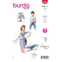 Strih Burda 6044 - Zajačik, veľryba, hračky, dekorácie pre deti