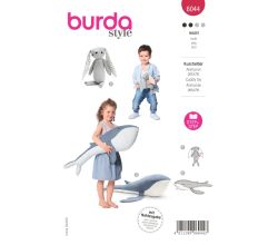 Strih Burda 6044 - Zajačik, veľryba, hračky, dekorácie pre deti
