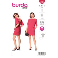 Strih Burda 6046 - Mini šaty s výstrihom na chrbte