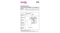Strih Burda 6046 - Mini šaty s výstrihom na chrbte