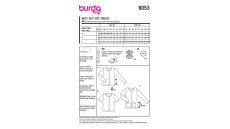 Strih Burda 6053 - Zapínací sveter, kardigan