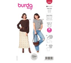 Strih Burda 6059 - Blúzka, tričko