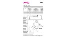 Strih Burda 6064 - Pánske tričko s dlhým rukávom, mikina s kapucňou