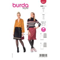 Strih Burda 6071 - Rovná sukňa