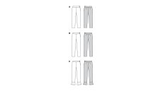 Strih Burda 6072 - Cigaretové nohavice