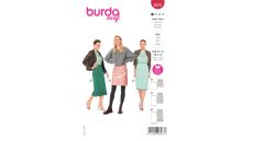 Strih Burda 6073 - Rovná sukňa s gumou v páse