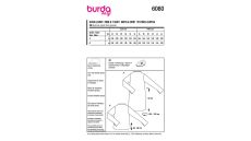 Strih Burda 6080 - Tričko, rolák, rolákové šaty s dlhým rukávom