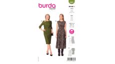 Strih Burda 6083 - Šaty s rozšírenou sukňou, puzdrové krajkové šaty
