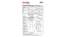 Strih Burda 6083 - Šaty s rozšírenou sukňou, puzdrové krajkové šaty