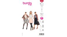 Strih Burda 6084 - Zavinovacie sukne