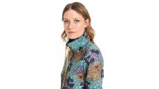 Strih Burda 6090 - Mikina na zips s kapucňou, mikina s vysokým golierom