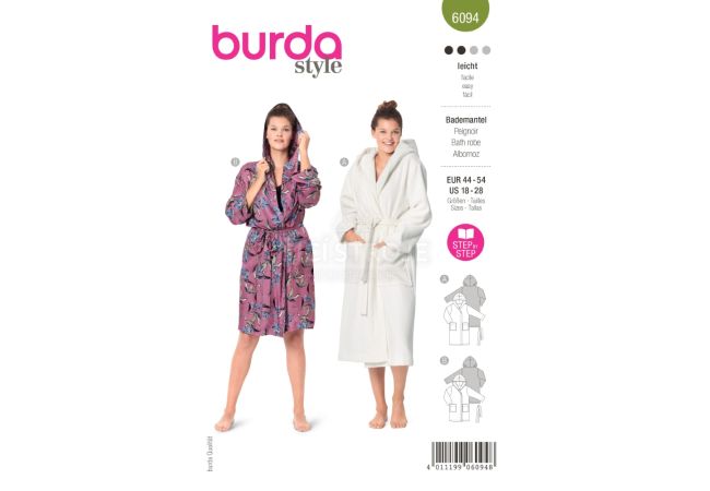 Strih Burda 6094 - Župan pre plnoštíhle