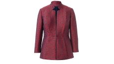 Strih Burda 6096 - Sako peplum pre plnoštíhle dlhé sako