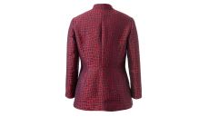 Strih Burda 6096 - Sako peplum pre plnoštíhle dlhé sako