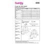 Strih Burda 6096 - Sako peplum pre plnoštíhle dlhé sako