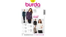 Strih Burda 6990 - Jednoduché tričko, rolák