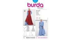 Strih Burda 7977 - Stredoveké šaty, hradná pani, kráľovná