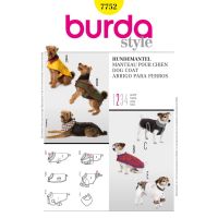 Strih Burda 7752 - Oblečky pre psov