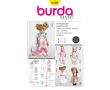 Strih Burda 8308 - Oblečky pre bábiky