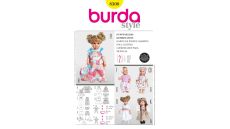Strih Burda 8308 - Oblečky pre bábiky