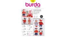 Strih Burda 7903 - Oblečky pre bábiky