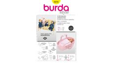 Strih Burda 8591 - Oblečky pre bábiky