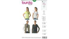 Strih Burda 7810 - Dámska a pánska vesta