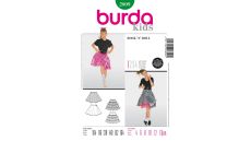 Strih Burda 2809 - Tanečná sukňa, RocknRoll
