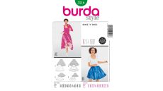 Strih Burda 2518 - RocknRoll, tanečná sukňa, kolová sukňa