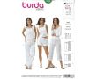 Strih Burda 7966 - Dámske nohavice a šortky