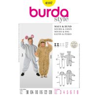 Strih Burda 4107 - Myška, psík