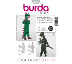 Strih Burda 2503 - Drak, dinosaurus