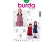 Strih Burda 9447 - Detské áčkové šaty, balónové šaty