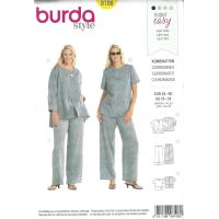 Strih Burda 8108 - Top, sako a nohavice