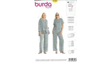 Strih Burda 8108 - Top, sako a nohavice