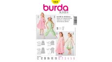 Strih Burda 9460 - Detské šaty, overal