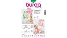 Strih Burda 9462 - Detský overal, tielko, nohavičky