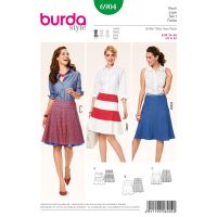 Strih Burda 6904 - Áčková sukňa, letná sukňa