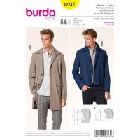 Strih Burda 6932 - Pánsky kabát
