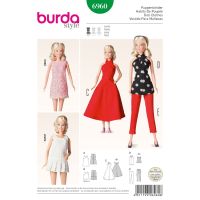 Strih Burda 6960 - Oblečenie pre bábiky