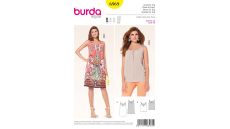 Strih Burda 6969 - Tielkové šaty na ramienka, tielko