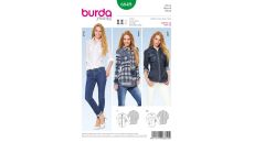 Strih Burda 6849 - Košeľa, džínsová košeľa