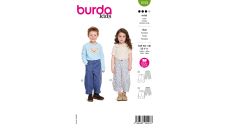 Strih Burda 9199 - Detské háremové nohavice