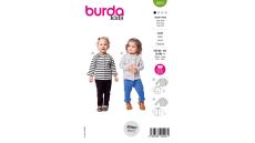Strih Burda 9203 - Detská bunda s volánikmi