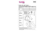 Strih Burda 9203 - Detská bunda s volánikmi