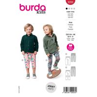 Strih Burda 9208 - Detské bežecké nohavice