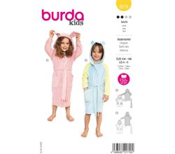 Strih Burda 9219 - Detský župan