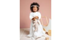 Strih Burda 9221 - Detské krstinové šaty a čiapky